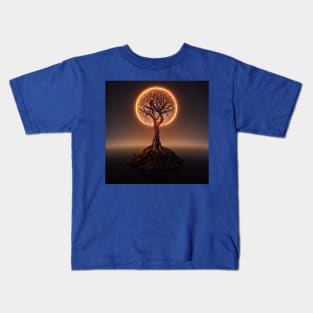 Yggdrasil World Tree of Life Kids T-Shirt
